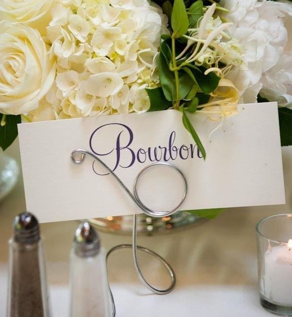 5pcs Silver Metal Table Name Stands Table by HomesAndWeddings