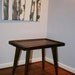 Retro Vintage Mid Century Modern Solid Walnut Wood Side End Table Tray Spay Leg Table Knoll Style