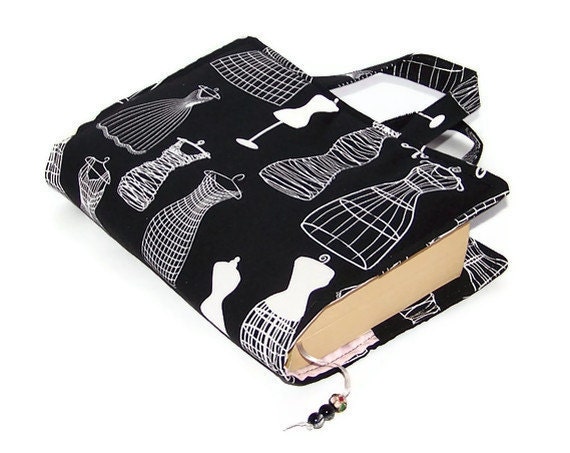 SALE Book Cover Bag DRESS FORMS by WhimsyWooDesigns on Etsy