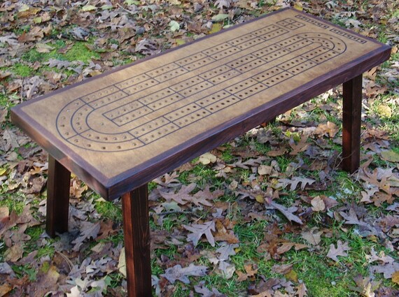 Items Similar To Coffee Table Unique Cribbage Table With