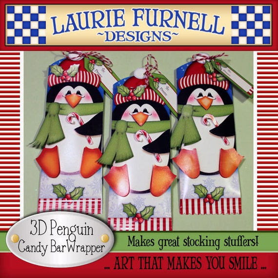 Penguin Candy Bar Wrapper penguin candy wrapper Christmas
