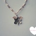 Light Pink Soft Pink Hand Made Necklace with Flower Pendant - 100% Charity Donation