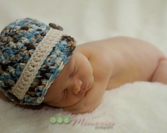 SALE Newborn Baby Boy Newsboy Photography Prop Newsie Beanie hat cap (ANY color - chart inside) available sizes newborn, 1-3mos, 3-6mos