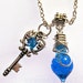 Mana & Health Potion - Vibrant Blue and Red Potion - Vial Necklace