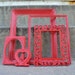 Red Ornate Picture Frame Set