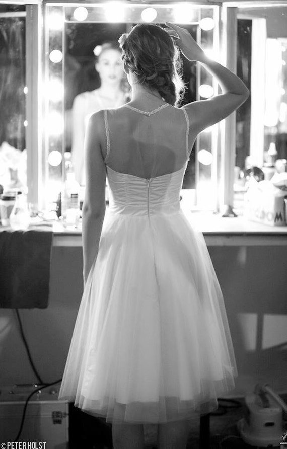 vintage inspired short wedding dresses