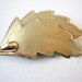 SALE 50% off Helicopter Leaf vintage gold tone leaf brooch