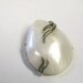 Vintage Signed Emmons White Pearlized Lucite Tear Drop Gold tone Brooch, Perfect for Bridal Bouquet