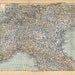 1928 Vintage Map Nortern Italy Home Decor