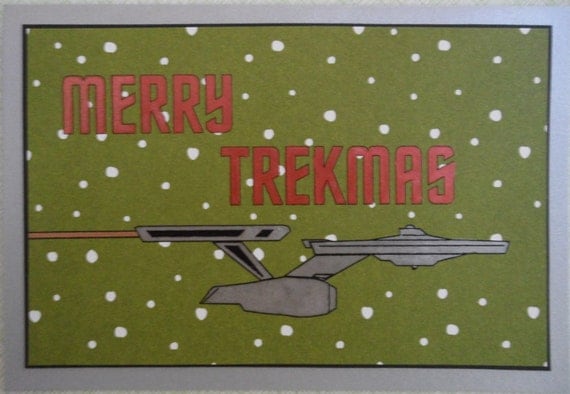 Star Trek Christmas Card Merry Trekmas