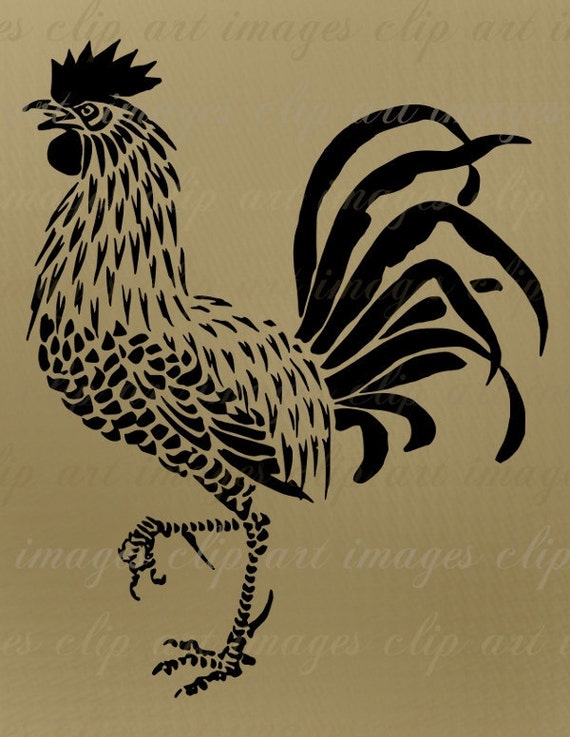 vintage rooster clip art - photo #9