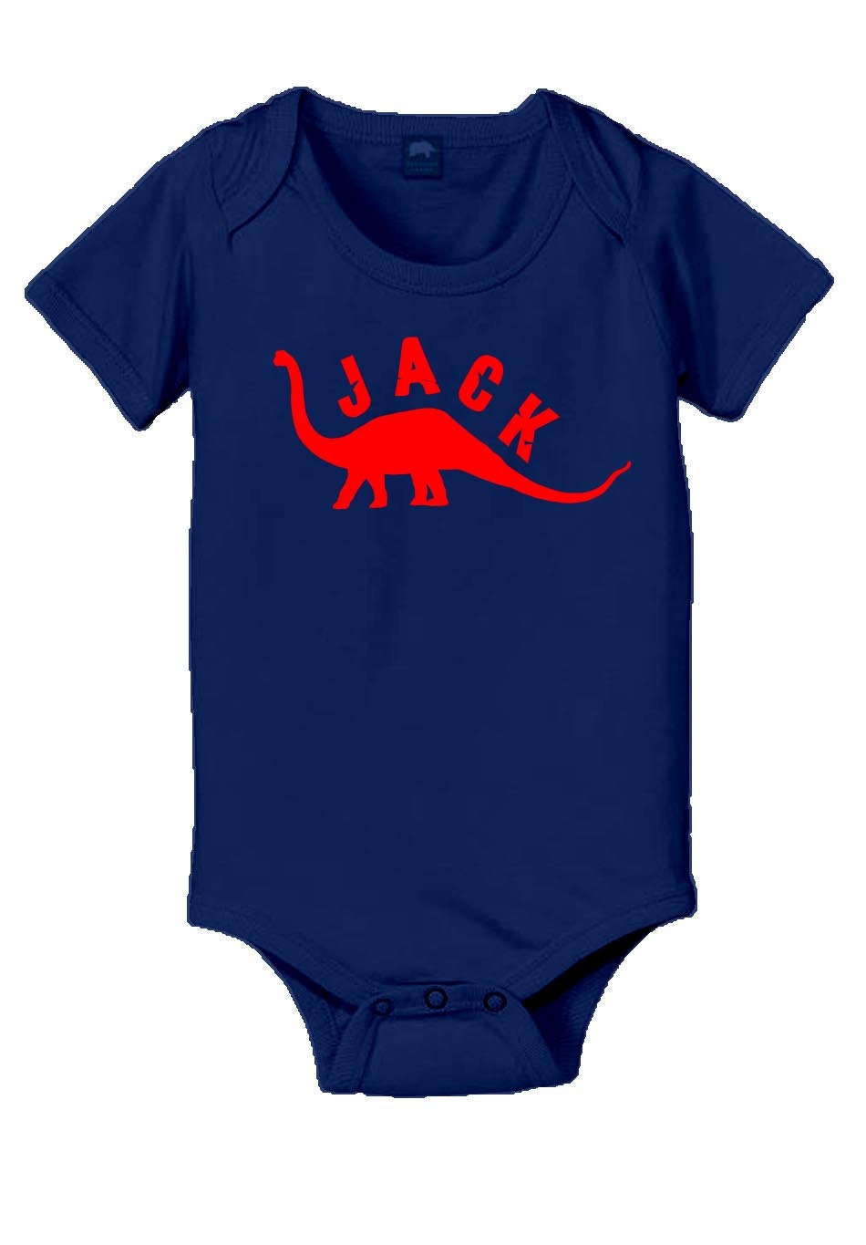 Personalized Dinosaur Baby Onesie Long Neck Dinosaur