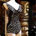 Vintage Pin Up 1950s 50s Swimsuit Leopard Animal Print Bathing Suit Rockabilly Bombshell Lace Up Tank Cole of California NOS Deadstock Small