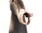 Ceramic sculpture horse art // whimsical art by Elisaveta Sivas // stoneware
