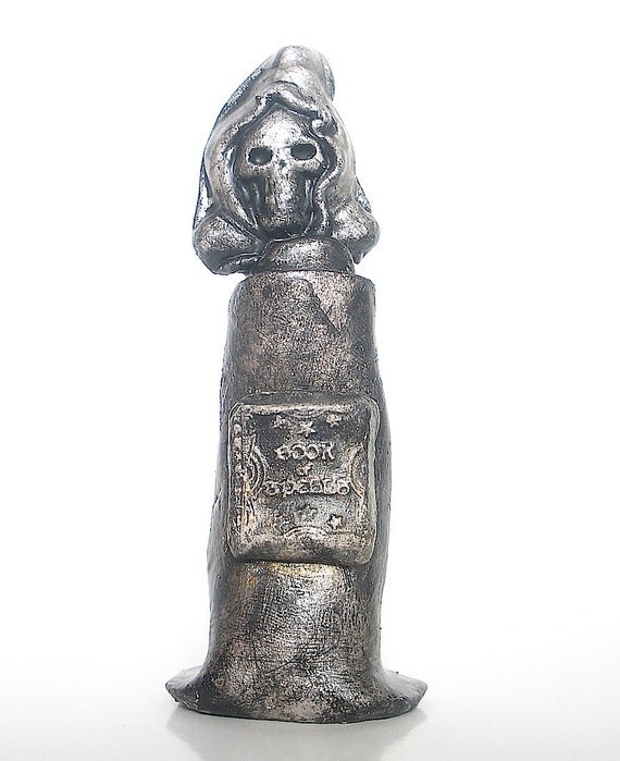 Gothic Apothecary Canopic JarTiny Clay Pottery by HadesMuse