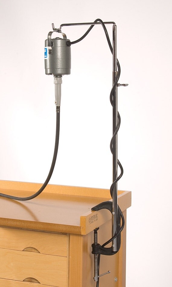 FLEX SHAFT HANGER with Clamp Holds a Flex Shaft Machine