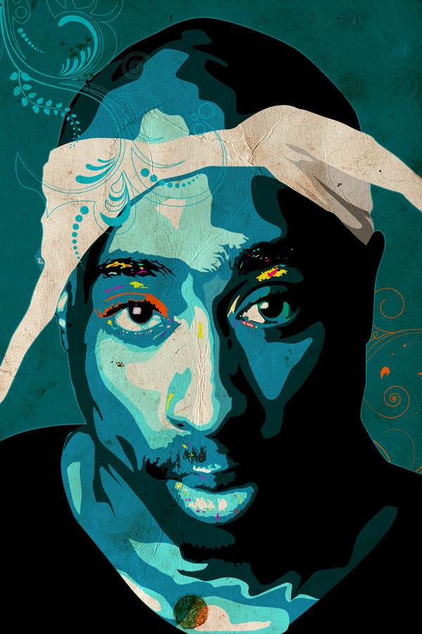 2 PAC / Tupac Shakur Art Print Portrait