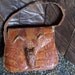 Genuine Crocodile handbag vintage French bag leather alligator taxidermy complete skin clutch purse bag boho fashion designer animal croc