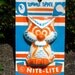 Vintage 50s Tommee Tippie Orange and Blue Owl Nite Lite NWT and WORKS