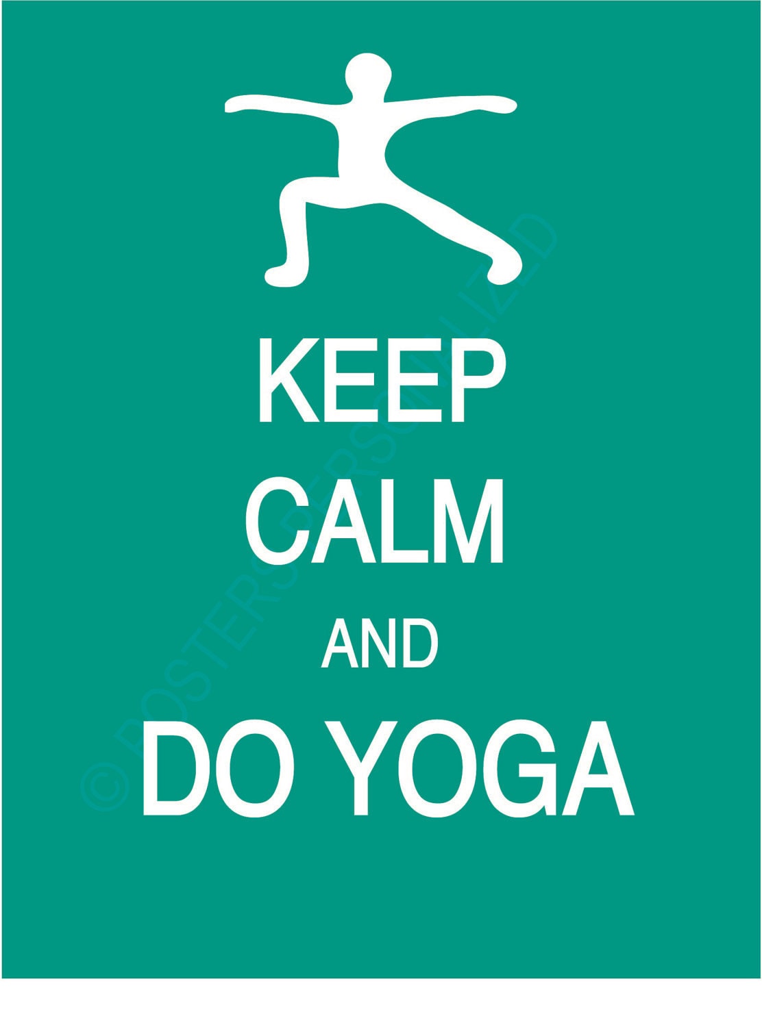 Items similar to Keep Calm and Do Yoga Poster on Etsy