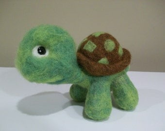 Turtle - Tortoise, Wool Needle Felted
