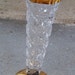 Vintage Bud Vase Full Lead Crystal and Brass