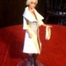 barbie off white ecru vinyl trenchcoat, hat and purse