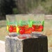 Granini glasses with vegetable print, set of four