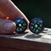 Cuff Links Working Compass, and tie tack BONUS. Military Graduation wedding gift Men boys, camping Black Compass Cufflink DAD survival