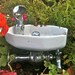 Vintage Salvaged School Water Drinking Fountain Architectural White Porcelain