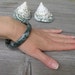 Vintage Jade Jadeite Bangle Bracelet, Internal diameter 63mm
