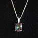 Sterling Silver Mystic Topaz Pendant - Gemstone Necklace
