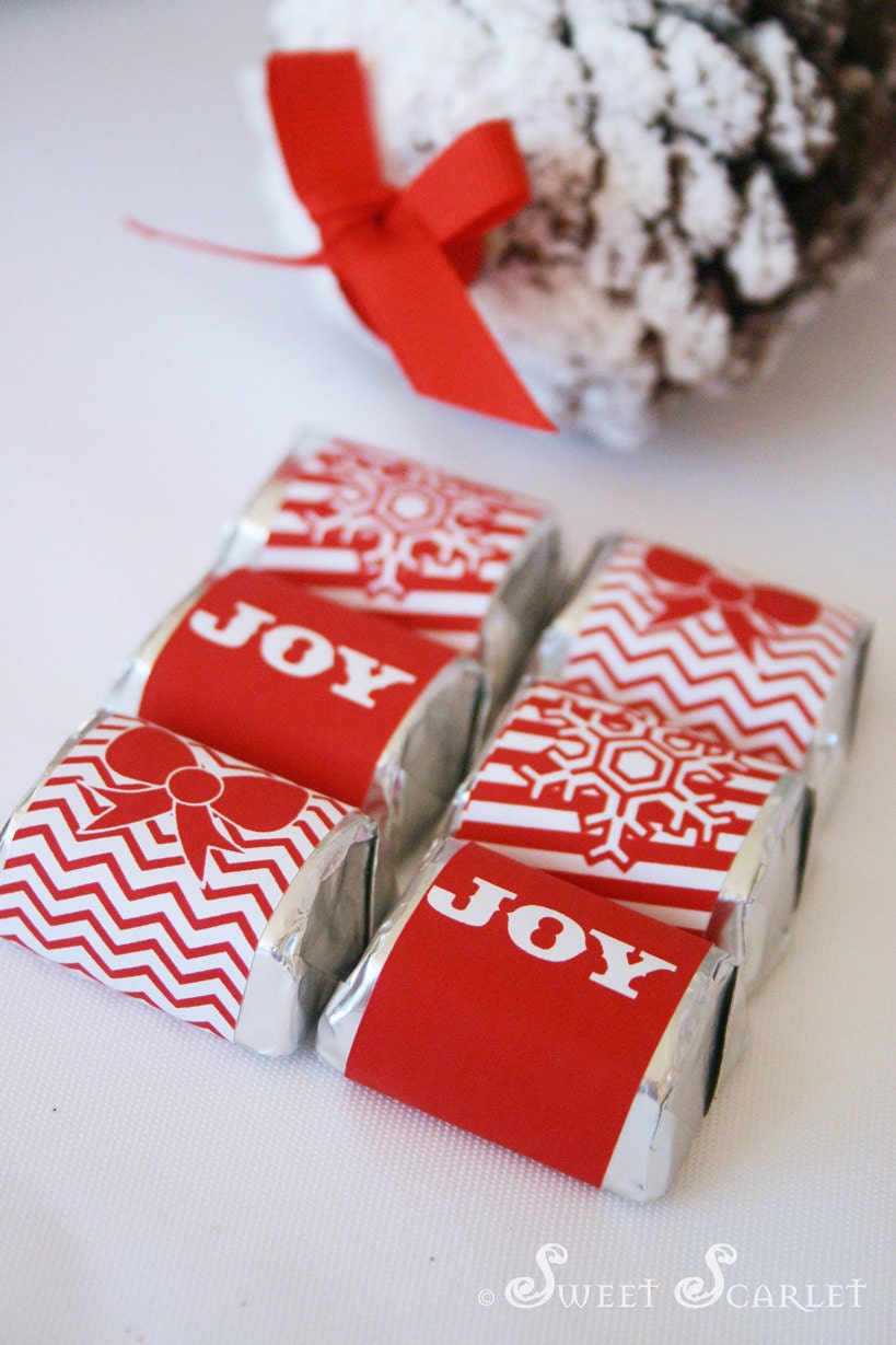 christmas candybar wrappers