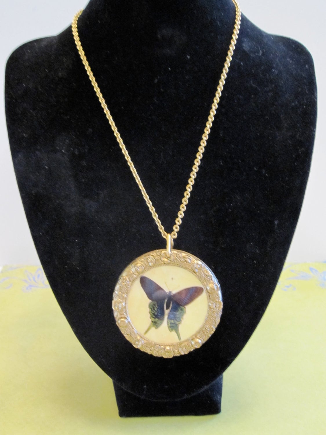 Vintage Butterfly Necklace Haute Juice