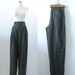 Vintage Versace Dress Pants - Designer - High Waisted Wool -1980s Medium Large