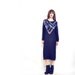 RESERVED flash sale: ViNTAGE ANGORA TROPHY Dress / long black sweater / colorful sequin / beaded / avant garde / xs - m