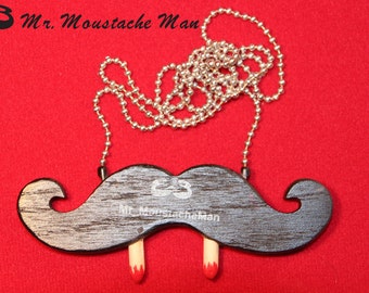 Vampire Emergency Moustache Necklace