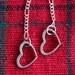 Heart earrings pierced dangle