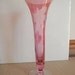 Price Reduced 10.00 -- Art Deco Cranberry Etched Vase Beautiful