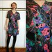 Vintage 80s Crop Top and Culottes Electric Bright Two Piece Set
