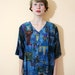 Vintage 80s Oversize Slouchy Egyptian Calligraphy Shirt