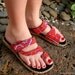 Womens Colorful Hmong Embroidered Toe Wrap Flat Vegan Athena Sandal