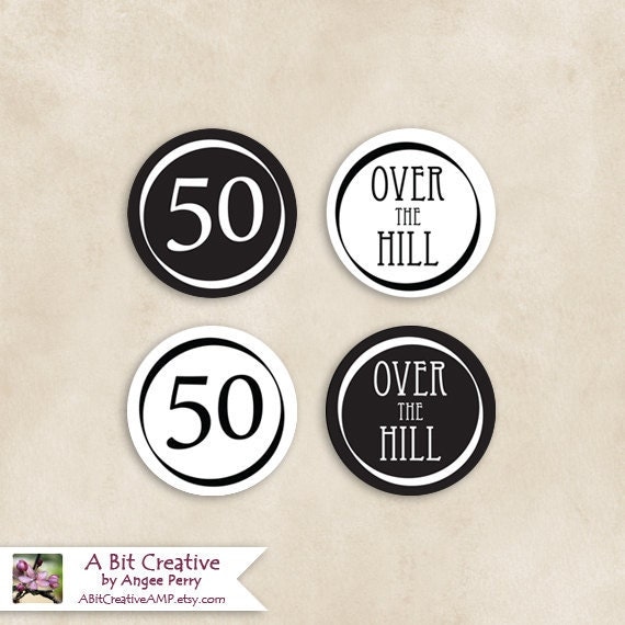 50th Birthday Cupcake Toppers. Adult 50th Birthday Gold 50th Birthday Cupcake Toppers. Adult 50th Birthday Gold