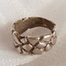 Sterling Silver Ring: Masonry or Rock Wall - Size 5 1/2 - B1002c