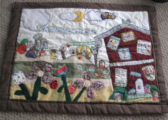 What Makes the Garden Grow a 29x32 wall hang applique quilt