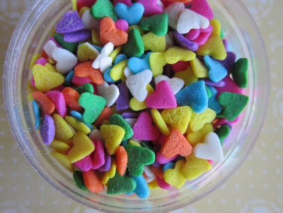 Candy Heart Confetti Quin Cupcake Sprinkles Il_570xn