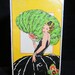 Vintage Art Deco cigarette tin, 1920's extra large lithographed tin with Art Deco graphics