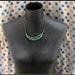 grand vintage feather necklace, blue feather necklace, unique necklace, vintage stlye necklace