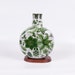 Vintage Oriental Porcelain Vase Green White Made in China Christmas Gift