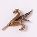 Vintage ART Rhinestone Brooch Gold and Silver Toned Retro Costume Jewelry